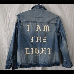 Spiritual Gangster Denim Jean Jacket Size Womens M
